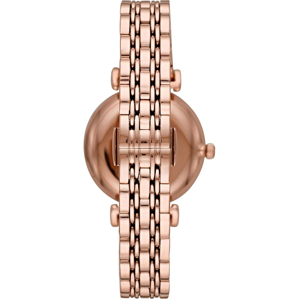 Emporio Armani Damenarmbanduhr - Roségold, Kristall-Zifferblatt, 32 mm Edelstahl