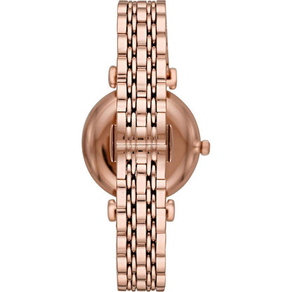 Emporio Armani Damenarmbanduhr - Roségold, Kristall-Zifferblatt, 32 mm Edelstahl
